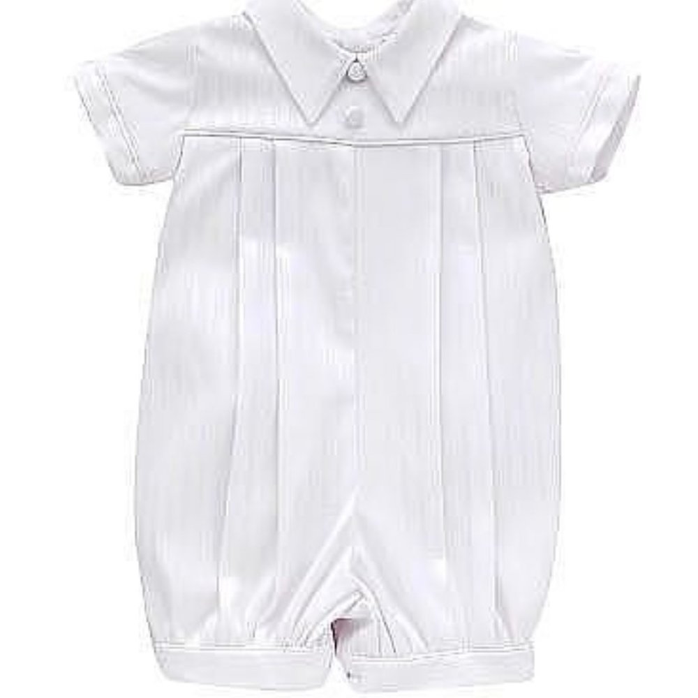 NWT Small World Christening Romper, 6-9 months